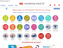 Tablet Screenshot of animatedknots.com